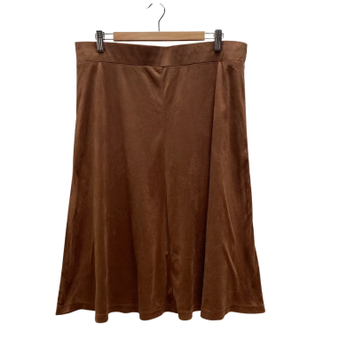 Rockmans Womens Size 14 Brown Skirt