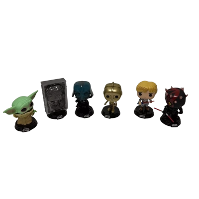 Star Wars bobble heads x6
