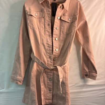 Country Denim Womens  Size 8 Denim Jacket Peach 