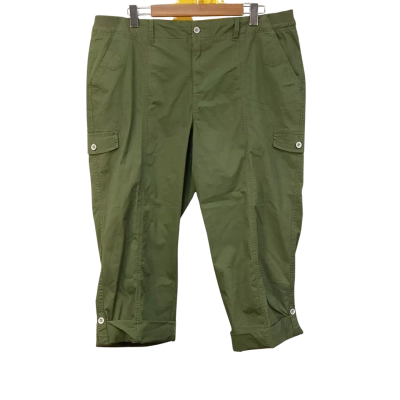 Katies Womens  Size 18 Cargo Pants Green / Khaki 