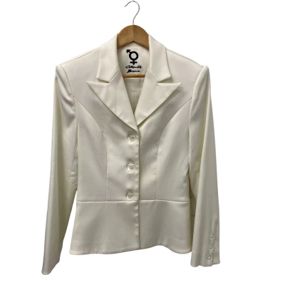 Charlie Brown Womens  Size 8 Blazer Cream 