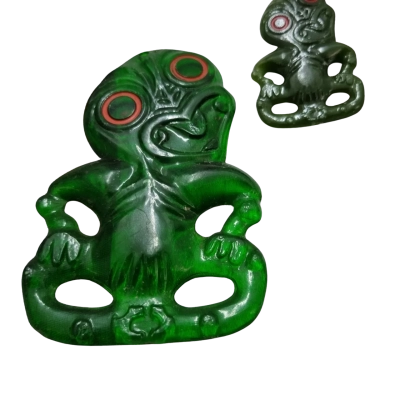  Womens Pendant Green Tiki