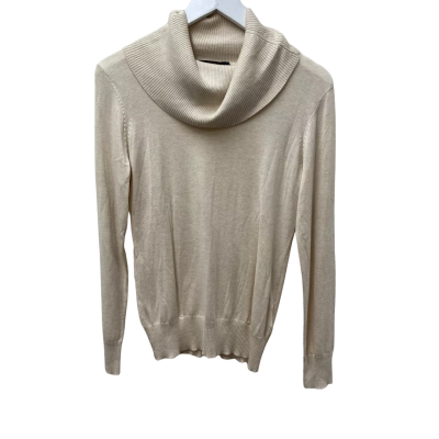 Sportscraft Womens  Long Sleeve Top / Skivvy Cream - Size XS - S - 30% Cotton blend