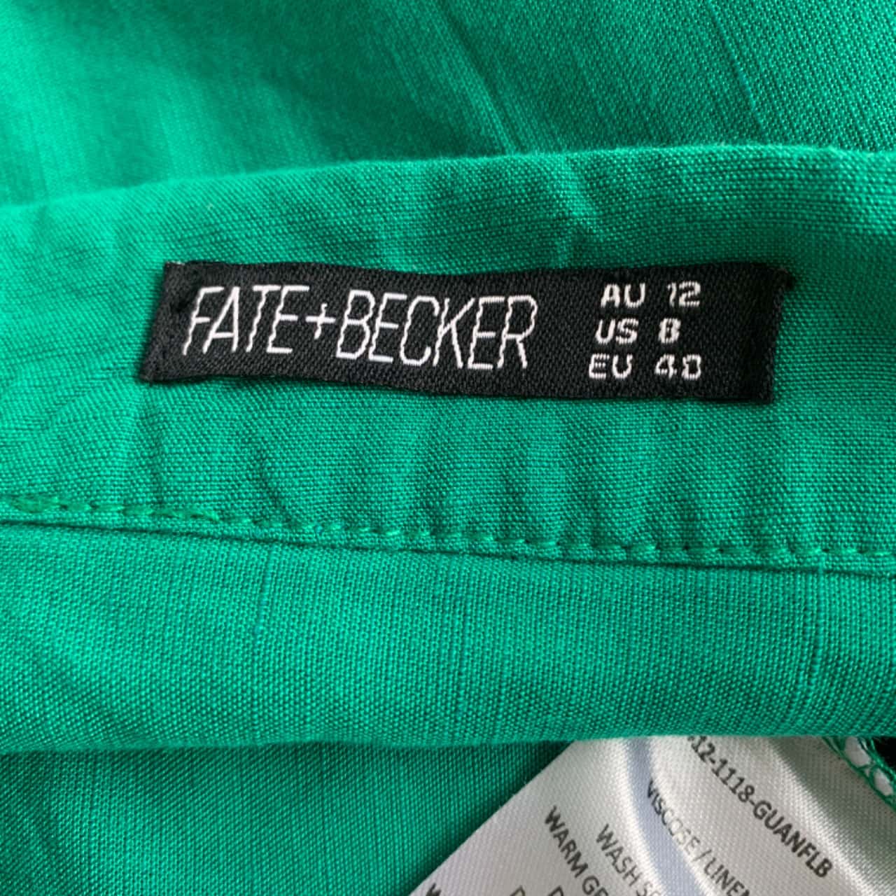 Jupe Flare Capture – Taille 20 – Mi-longue – Lin Vert Lime – Très Bon état