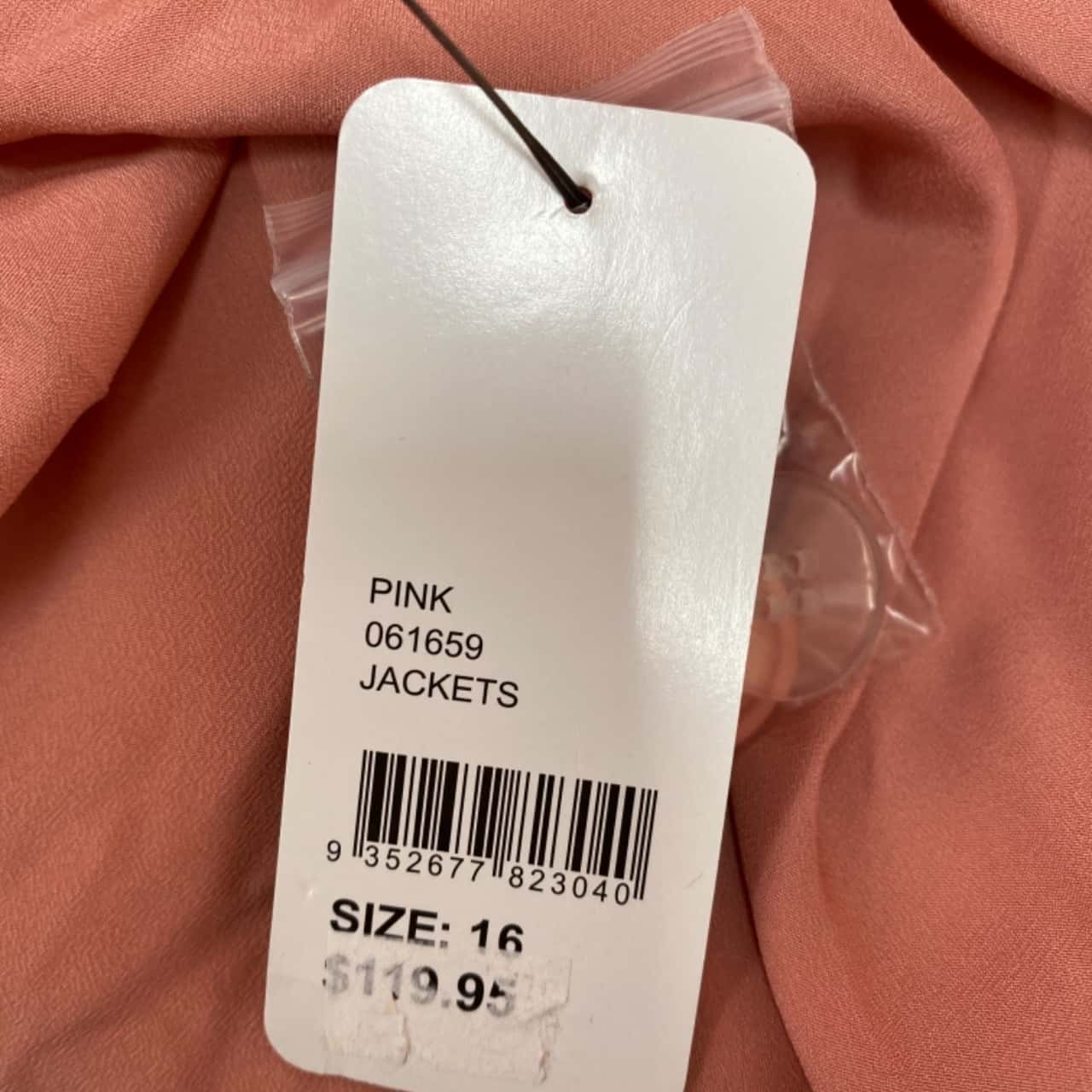 Sportsgirl Womens Size 16 Button Up / Puffer Jacket Pink (s)