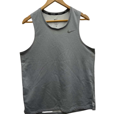 Dri Fit Mens  Size M Nike Running T-Shirt Grey 