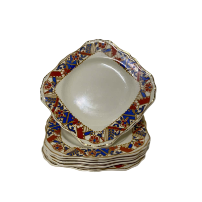 J H Cope & Co Art Deco Square Plates
