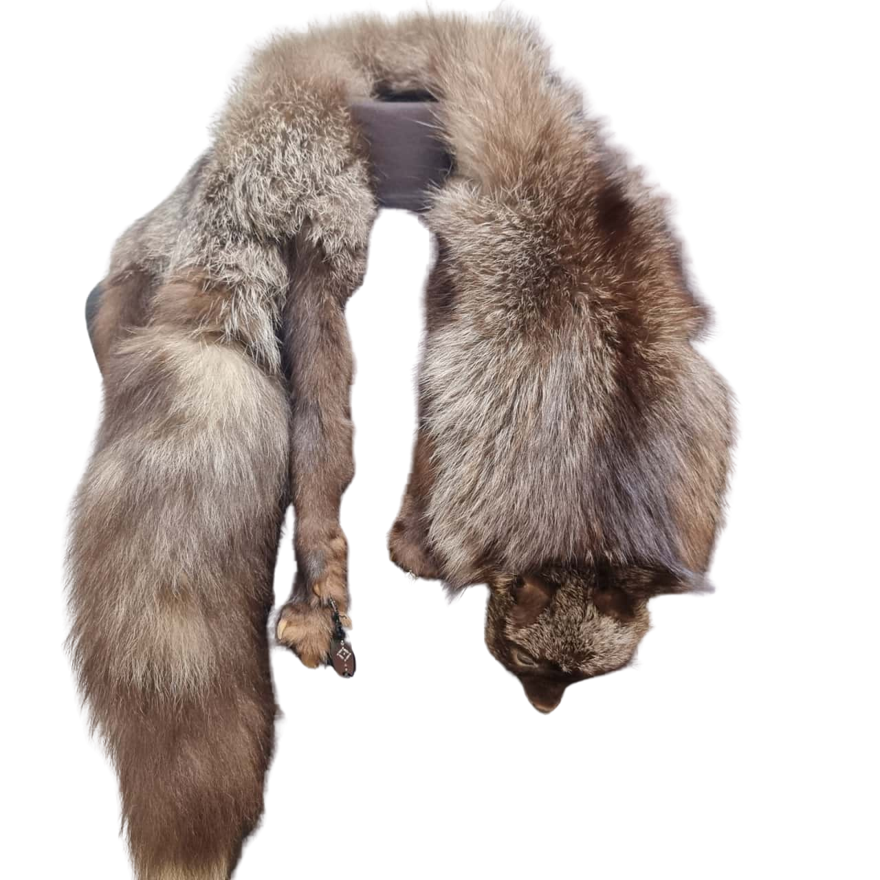 Raccoon Fur Scarf With Clip Collar(s)