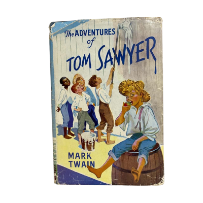 Vintage hardback edition of The Adventures of Tom Sawyer by Mark Twain