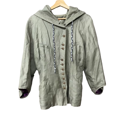 Boss Hugo Boss Womens Size 14 Khaki Hooded Jacket