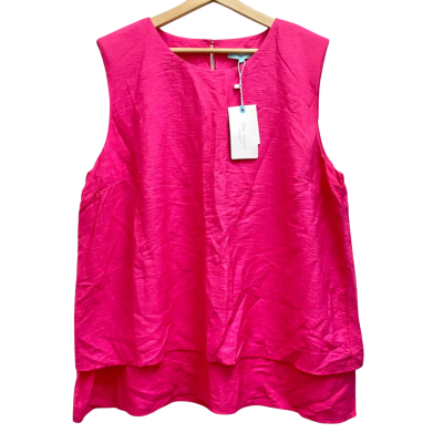 Blue Illusion Firey Rose Cami Top Size 3XL