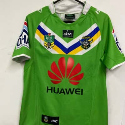 NRL Mens  Size S Jersey Green / White 