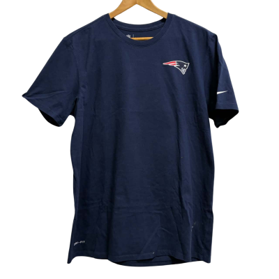 The Nike Tee NFL Patriots Mens  Size L Short Sleeve T-shirt Navy Blue 