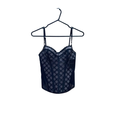 Pleasure State Womens  Size 14B Top Black  / Cream 