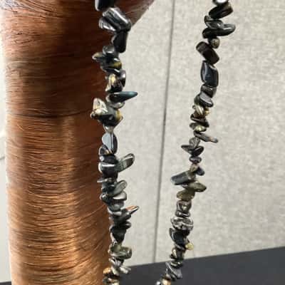 Tree of Life  agate necklace BNWT Black  / Grey 
