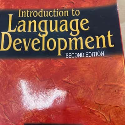 Introduction to Language Development (second edition) 