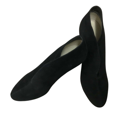 Mascotte Black Suede Stiletto Ankle Boot