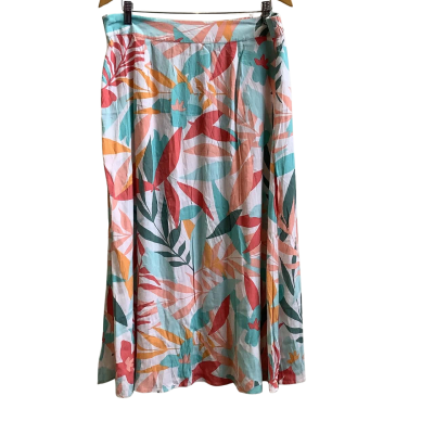 Brand New R.B. Sellars Womens Size 16 Nareen Leaf Pattern Skirt Multicoloured   