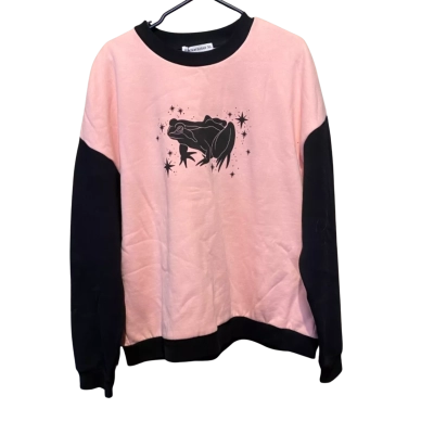 Black Friday Toad Time Sweater Size XL Black  / Pink  