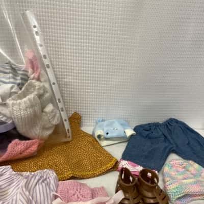  Kids baby doll clothes small to medium 