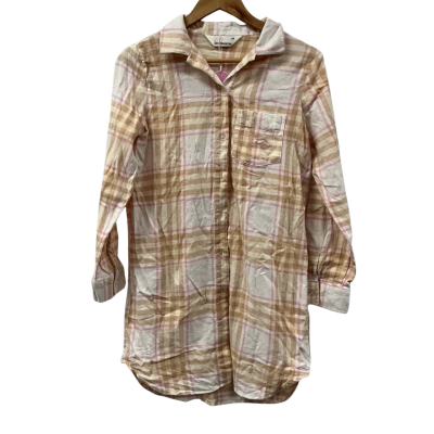 Peter Alexander Mens Size XS Checked Shirt Pink / White
