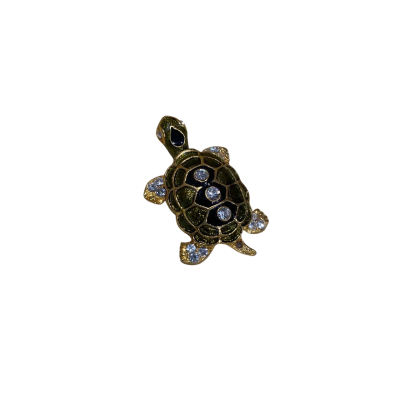  Womens Brooch Turtle Multicoloured 