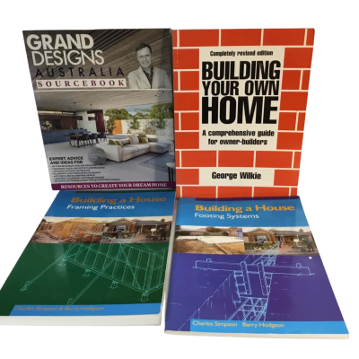 Assorted Building Books as pictured