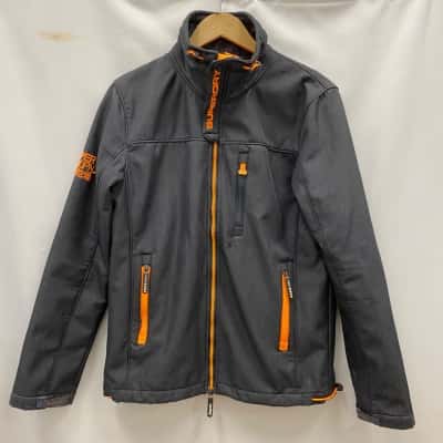 Superdry Mens Jacket Size M Grey 