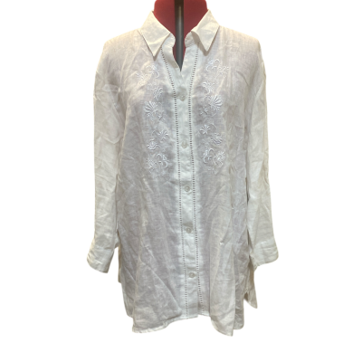 Black Pepper Womens  Size 20 3/4 Sleeve Shirt / Button Up Top White 