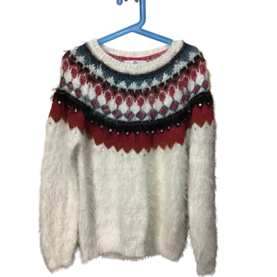  M & S Kids  Kids Size 11 / 12  Bold Knit Jumper with Decorative Neckline