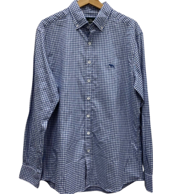 Rodd & Gunn Mens  Size L Long Sleeve Blue / Checked / White RRP $139.00 
