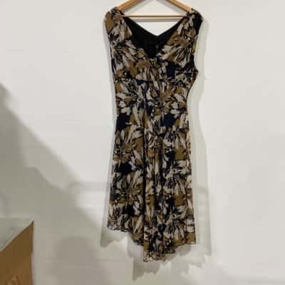 Liz Jordan Tigers Eye Womens  Dress Size 14 Floral RRP$199.99