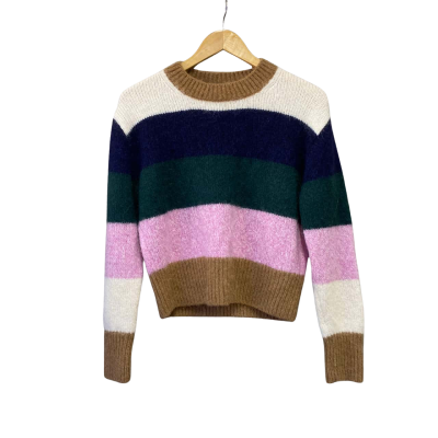 COS Womens  Size S Alpaca-blend Jumper Multicoloured 