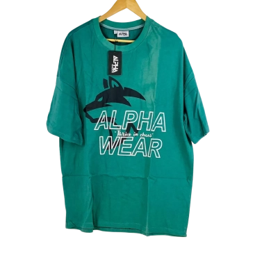 Alpha - Forest Green Varsity Oversized Tee (Size XL)