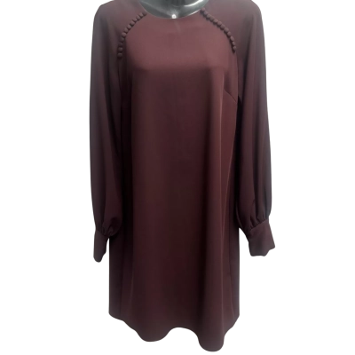 Witchery Womens  Size 8 Long Sleeve Dress Maroon 