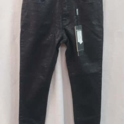  Womens Vassalli Size 6 Skinny Leg Pants Animal print / Black  