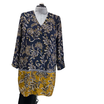 Jendi Long Sleeve Patterned Dress Size 16