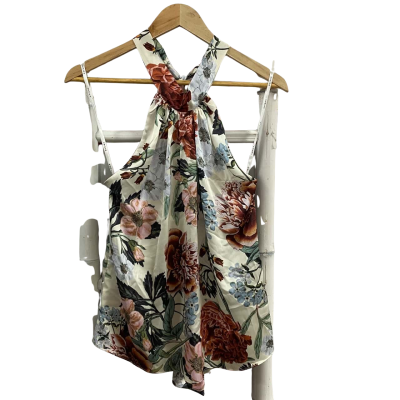 Women’s Sheike Size 10 Halter Neck Top Floral
