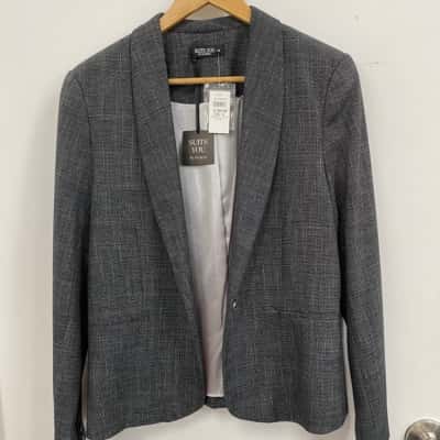 Jacqui-E Womens 3 Piece Suit  Size 14 Grey 