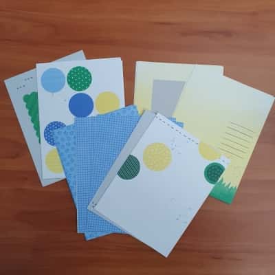 46 Sheets Of Printed Cardstock 6" x 8"