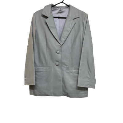 Sinilka  Womens  overSized 12 Blazer Grey 