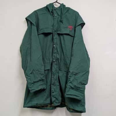  Mens Green Bunnings Winter Jacket Size XXXL