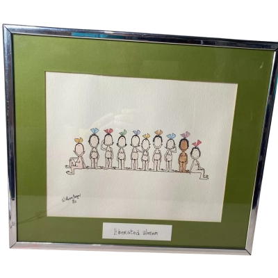 William Logan 1975 Liberated Women Vintage Art Print