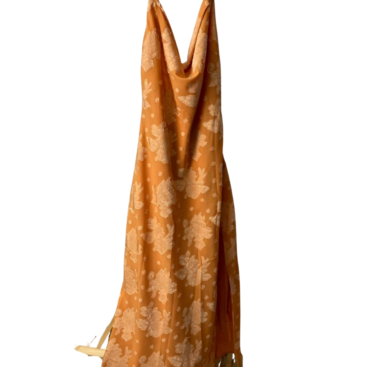 HELLO MOLLY Womens Size 8 Floral Dress Floral / Orange (s)