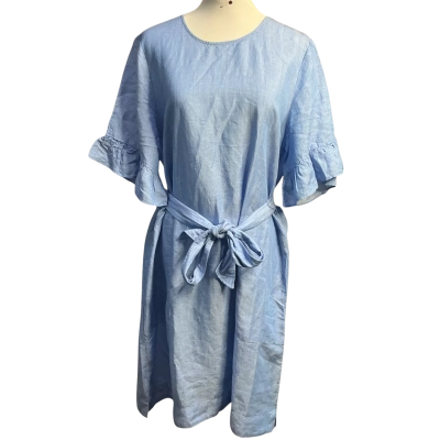 Trenery Womens  Size 14 Midi Dress Blue 