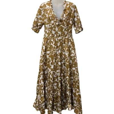 Leoni Dress Womens  Size 12 Floral / Mustard 