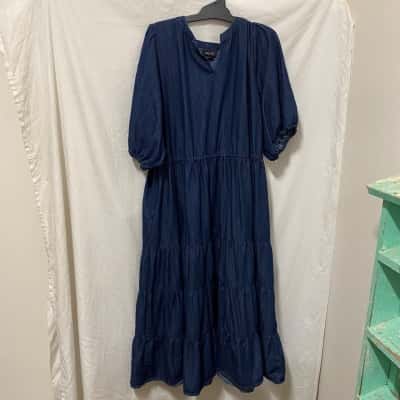 City Chic Womens  Size XXL Denim dress  Blue 