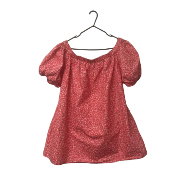 Womens Seed Heritage Size 12 Short Sleeve Top Red / White / Pattern
