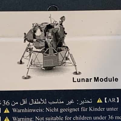 3D Metal Model Kit - Apollo Lunar Module