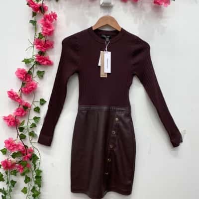Forever New Womens  Size 4 small Mini Dress chocolate